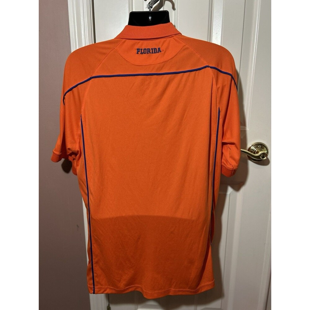 University Of Florida Gators Polo Shirt Mens Size Large Orange Blue Chiliwear - Picture 3 of 6
